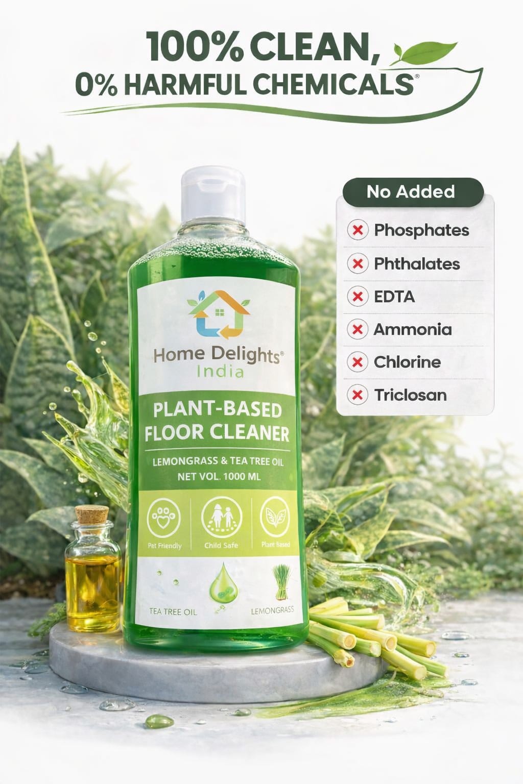 Floor cleaner- Non-toxic & Pet safe