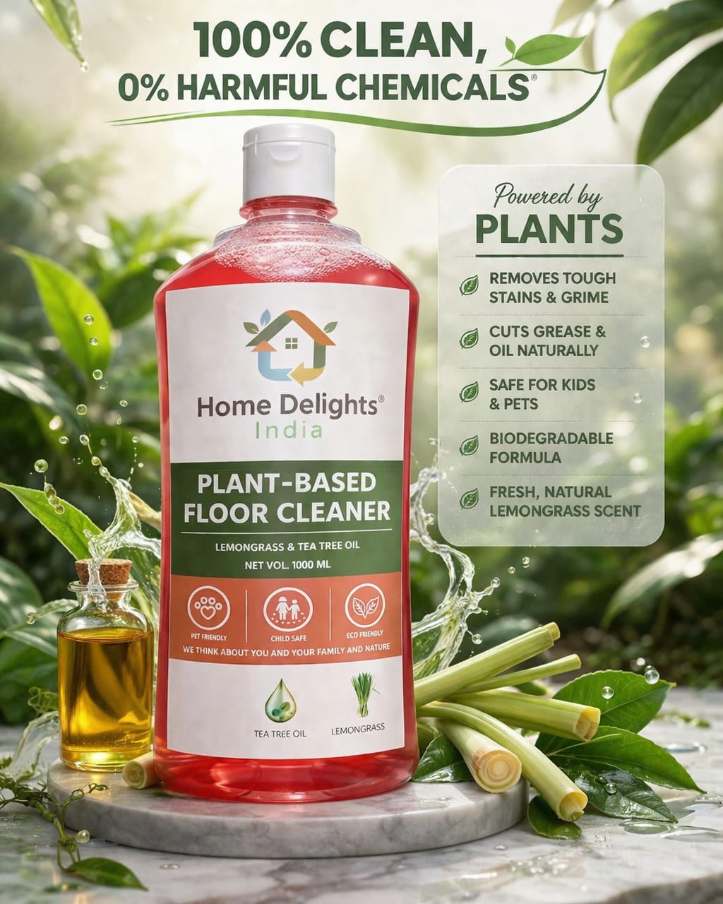 Floor cleaner - Non-toxic & Pet safe