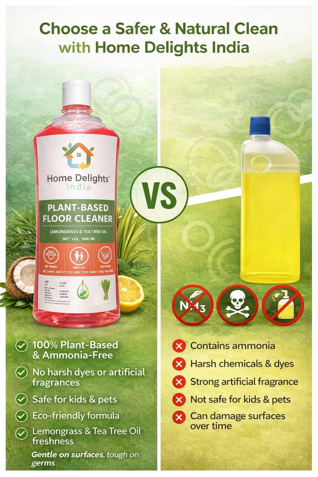 Floor cleaner - Non-toxic & Pet safe